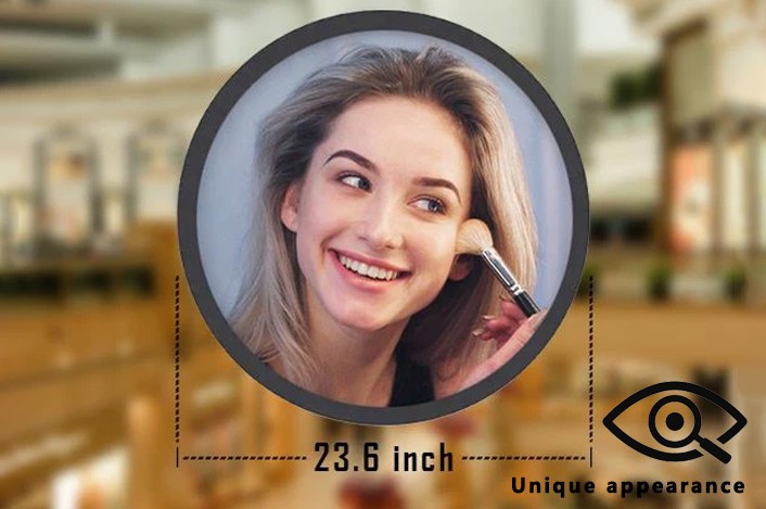 Round LCD monitor attracts more attention through its unique proportions Round LCD monitor attracts more attention through its unique proportions